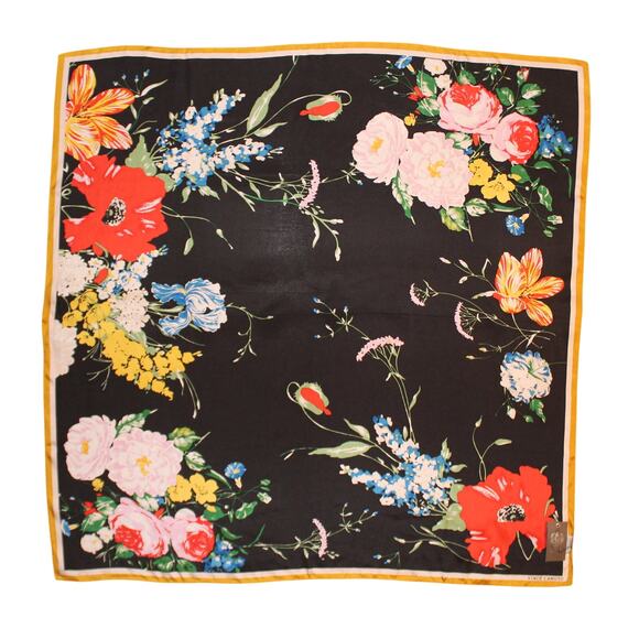 Vince Camuto Jadore Les Fleurs 36" Square Scarf 54% Silk / 46% Modal  #VC2553 - Picture 1 of 2